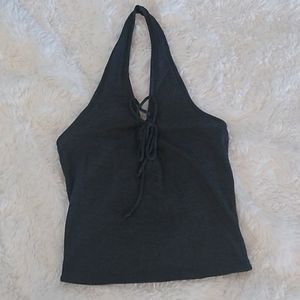 Kendall & Kylie Lace-Up Halter Top